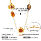 Luxury-featured stainless steel resin sweater chain