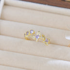 Purple Zircon Lavender Manor Series Butterfly Copper Alloy Set