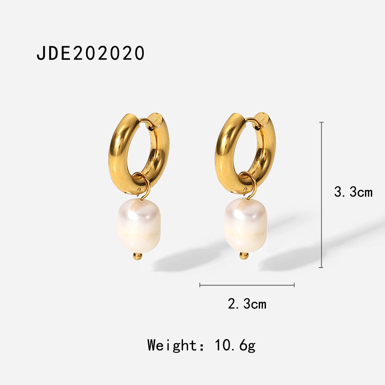 High-end floral pearl stainless steel stud earrings