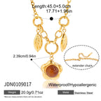 Luxury-featured stainless steel resin sweater chain