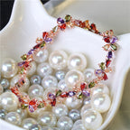 Accessory Flower Copper Zircon Bracelet