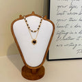 Mélard Color Series Natural Tiger Eye Stone Pendant Copper Alloy Necklace