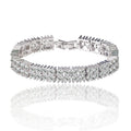 Full Diamond Copper Zircon Copper Alloy Bracelet