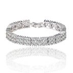 Full diamond copper zircon copper alloy bracelet