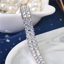Full diamond copper zircon copper alloy bracelet