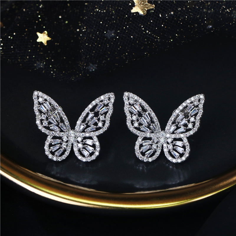 Butterfly-set Zircon Copper Alloy Set