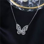 Butterfly-set Zircon Copper Alloy Set