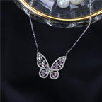 Butterfly-set Zircon Copper Alloy Set