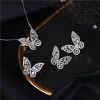 Butterfly-set Zircon Copper Alloy Set