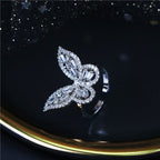 Butterfly-set Zircon Copper Alloy Set