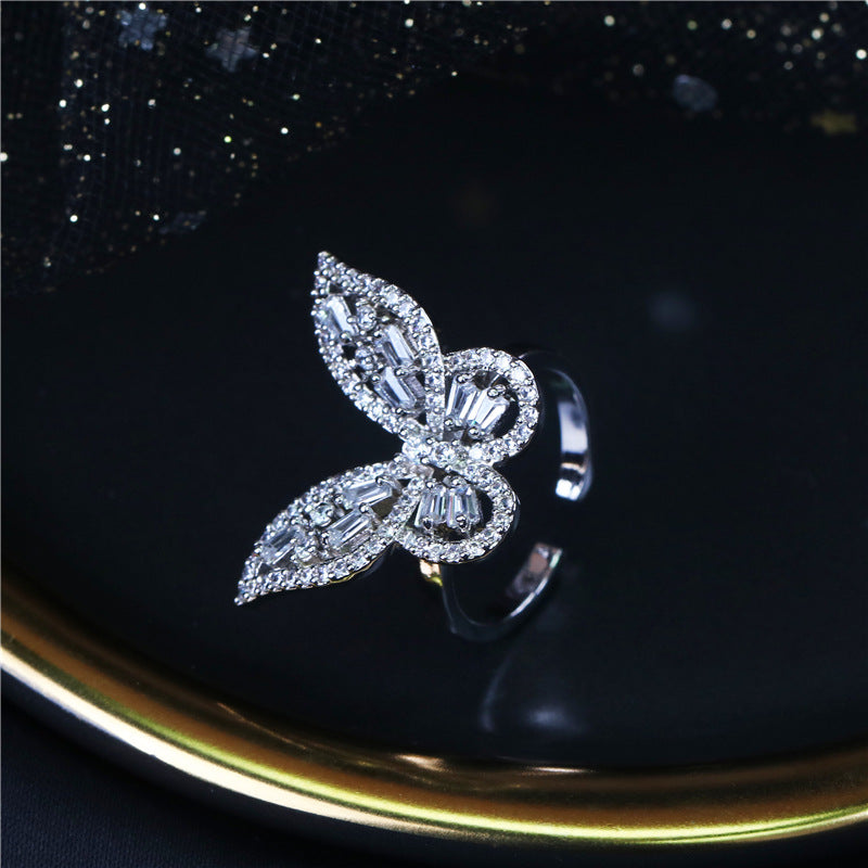 Butterfly-set Zircon Copper Alloy Set