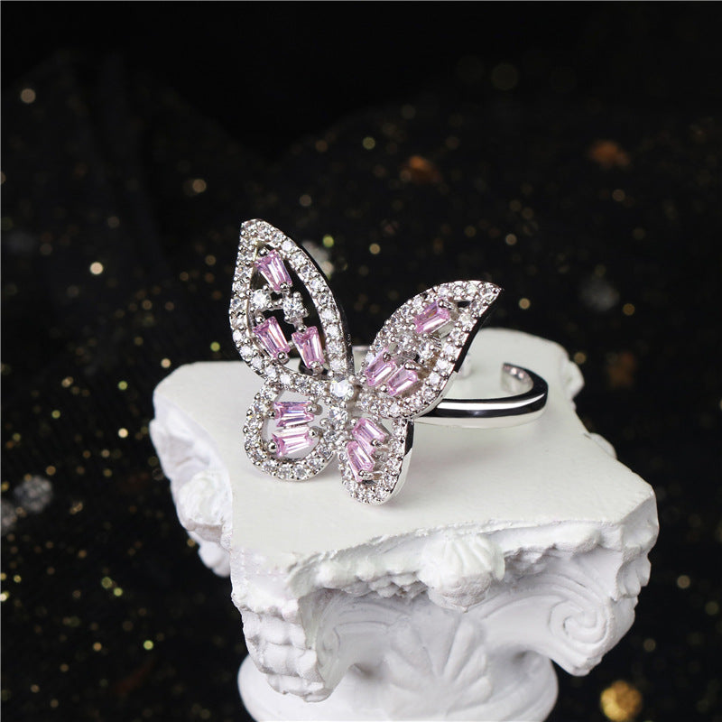 Butterfly-set Zircon Copper Alloy Set