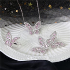 Butterfly-set Zircon Copper Alloy Set