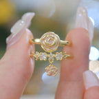 Rose Garden 3D Exquisite French Copper Alloy Set