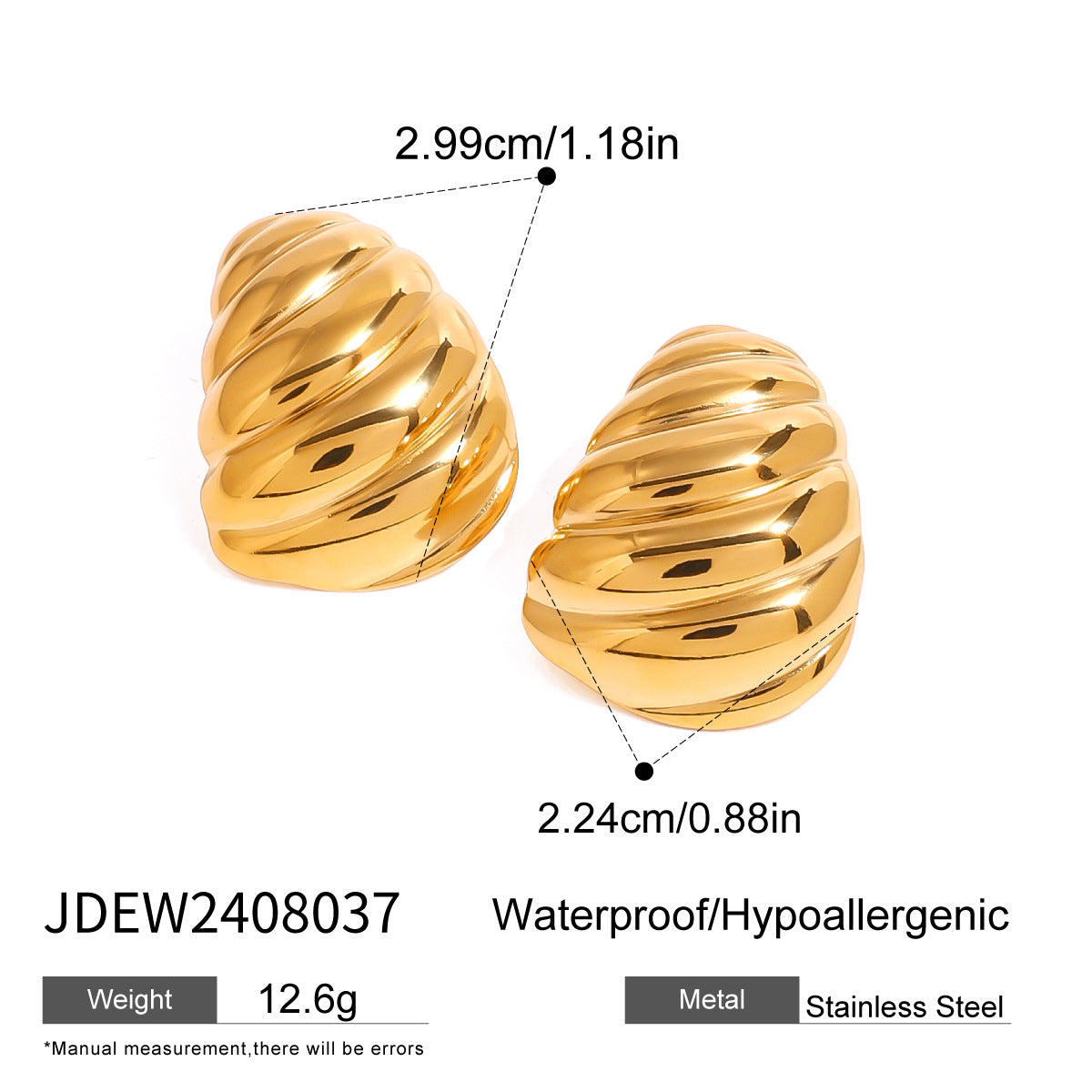 High-end floral pearl stainless steel stud earrings