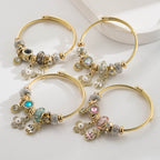 Vintage Pearl Flower Stainless Steel Bracelet