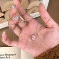 Rose Manor Pink Diamond Copper Alloy Necklace