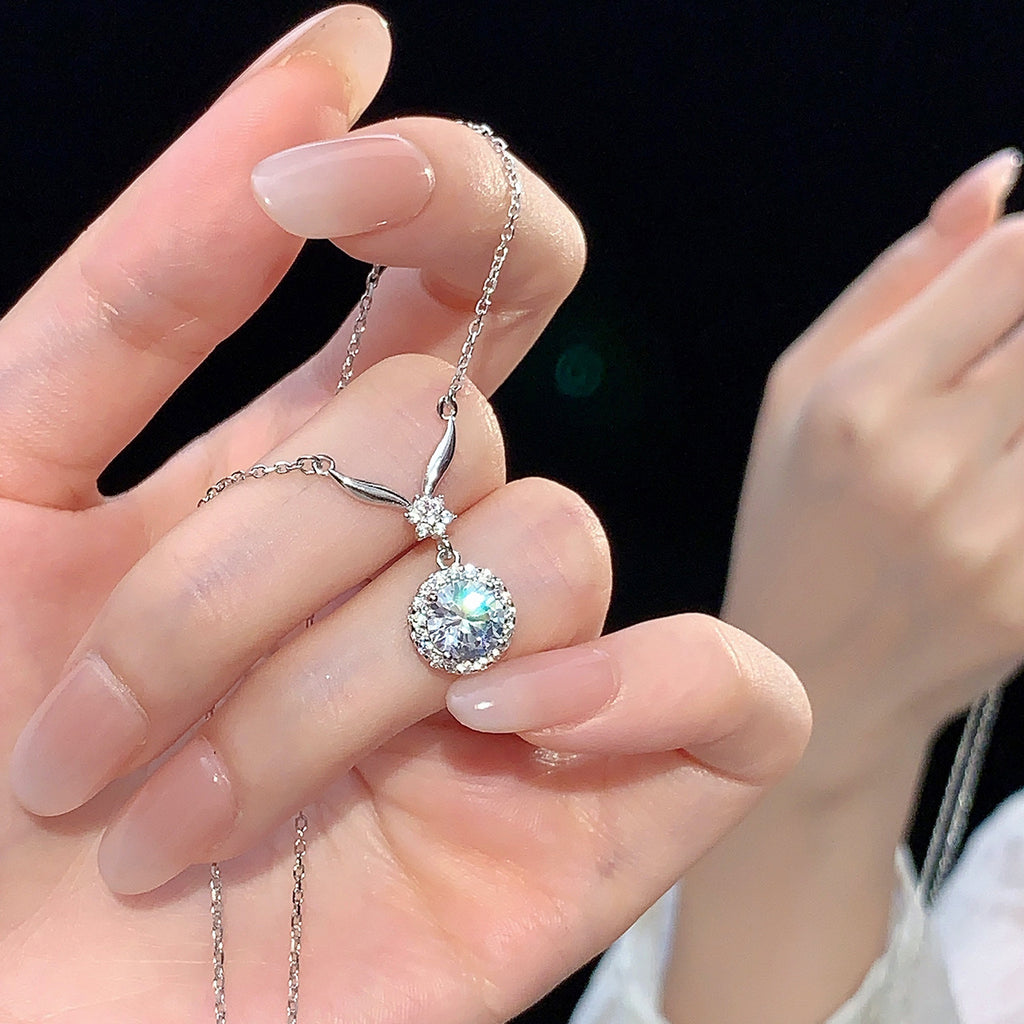 925 Sterling Silver Zirconia High-Quality Luxury Necklace