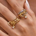 Zircon plain band ring that won't fade even when layered.