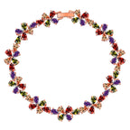 Accessory Flower Copper Zircon Bracelet