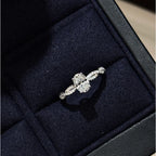 925 Sterling Silver Pigeon Egg Twisted Spinning Ballet Ring