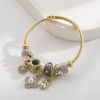 Vintage Pearl Flower Stainless Steel Bracelet