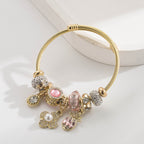 Vintage Pearl Flower Stainless Steel Bracelet