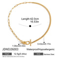 Knot stacking style design stainless steel niche light luxury clavicle chain