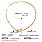 A unique and luxurious stainless steel clavicle chain with a knotted design.