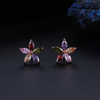 Stylish and cute crystal earrings with sparkling stars