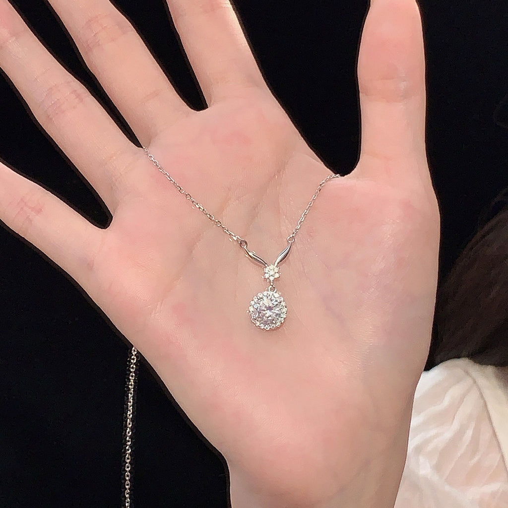 925 Sterling Silver Zirconia High-Quality Luxury Necklace