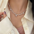 Manta Rose Pearl Necklace and Copper Alloy Bracelet