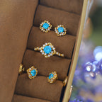 French-style luxury Hailan zircon mini niche copper alloy stud earrings