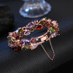 Mona Lisa Rose Gold Women's Seven-Color Zircon Bracelet