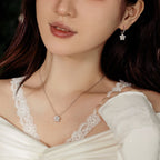 925银梅花造型圣诞配色简约套装