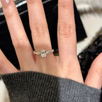 925 Sterling Silver Pigeon Egg Twisted Spinning Ballet Ring