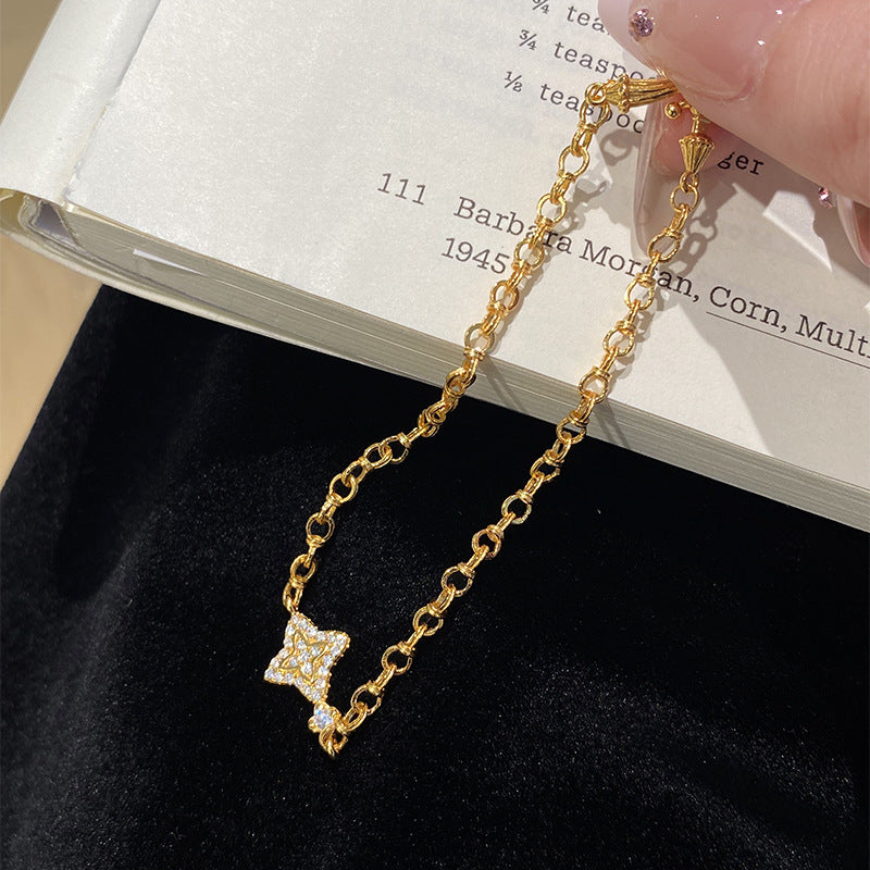 925 Sterling Silver Vintage Star Bracelet