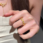 Sparkling Galaxy Diamond Copper Alloy Ring