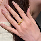 Sparkling Galaxy Diamond Copper Alloy Ring