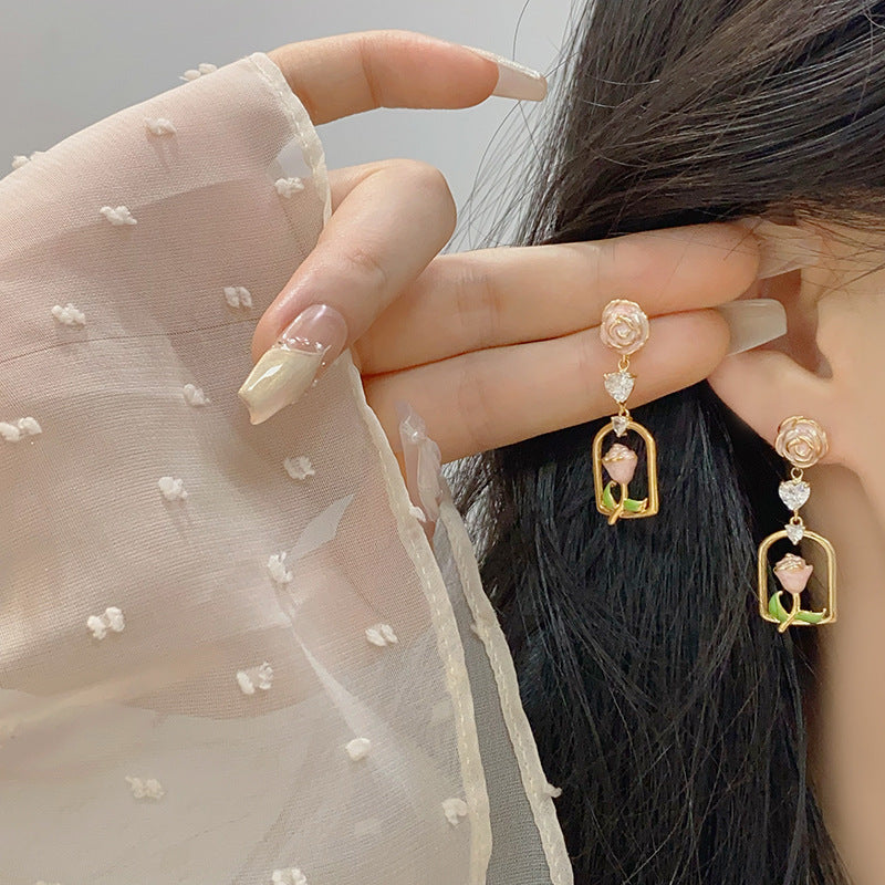 Rose Garden 3D Exquisite French Copper Alloy Set