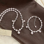 Manta Rose Pearl Necklace and Copper Alloy Bracelet