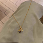 Versatile and exquisite cross-shaped copper alloy necklace