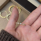 925 Sterling Silver Exquisite and High-End Stacked Diamond Ring