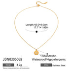 Stainless steel rhinestone star pendant, sophisticated design, layered necklace, colorfast.