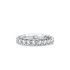 925 Sterling Silver High Carbon Diamond Full Diamond Stackable Ring