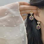 Purple Zircon Lavender Manor Series Butterfly Copper Alloy Set