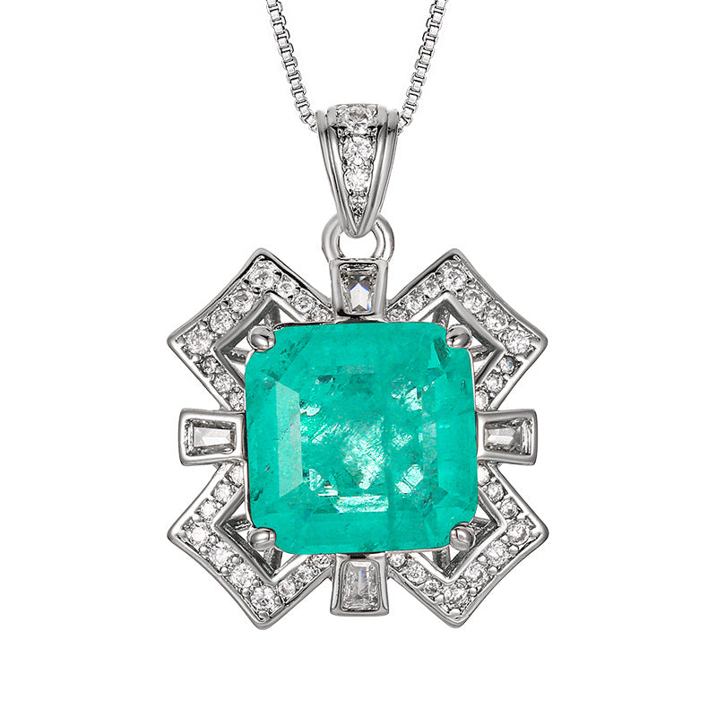 Paraiba Square Design Copper Alloy Set
