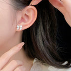 925 Sterling Silver Versatile Bow Sweet Earrings