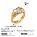 Crystal Stainless Steel High-Grade Ring