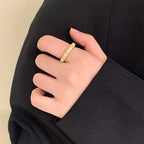 Brushed Zircon Bracelet Set